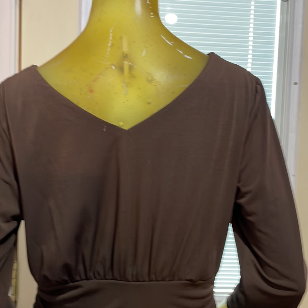 Rabbit Rabbit Rabbit Chocolate Long Sleeve Dress - Picture 6 of 8